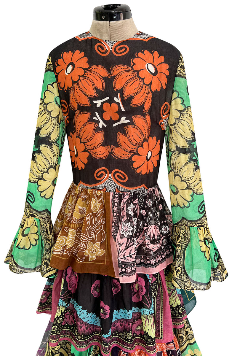Iconic Spring 2015 Valentino Printed Tiered Runway Dress by Maria Grazia Chiuri & Pier Paolo Piccioli