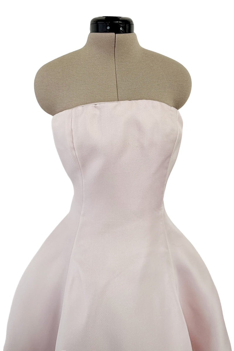 Outstanding 2014 Christian Dior by Raf Simons Strapless Palest Soft Pink Dress w Tiered Skirting