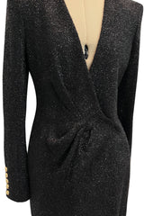 Gorgeous Fall 2013 Balmain by Olivier Rousteing New w Tags Metallic Eyelash Mini Dress
