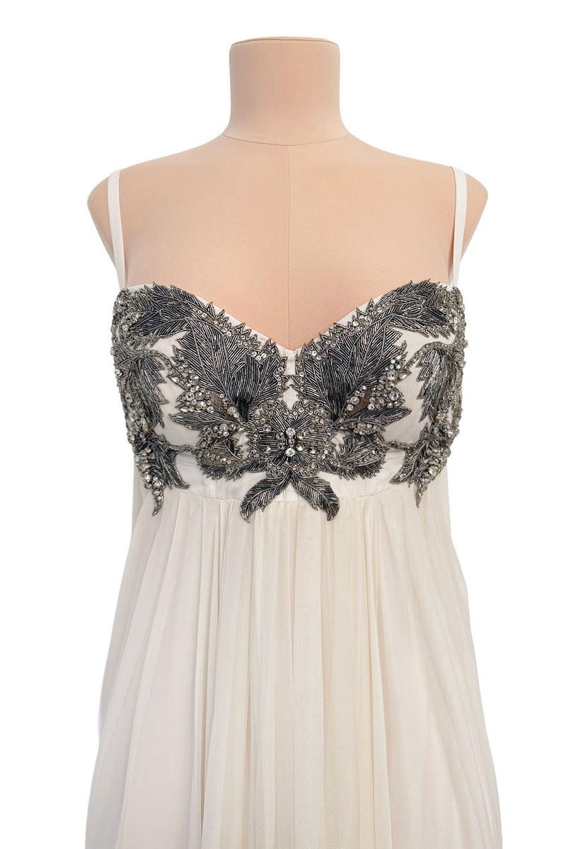 alexander mcqueen chiffon dress 2022 by Sarah Burton Silk w Silver Bea – Shrimpton Couture sizecountw-Top Sherbet yellow flat chiffon Babydoll Leather Look Dress Size:EU 43 - US 9.5 / 10
