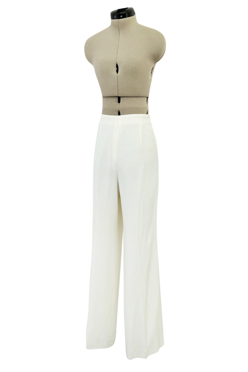 Chic Spring  1993 or 1996 Christian Dior by Gianfranco Ferre Numbered White Tux Pant Suit