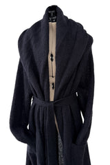 Fall 2023 Saint Laurent by Anthony Vaccarello Mens Runway Look 13 Long Super Soft Knit Coat