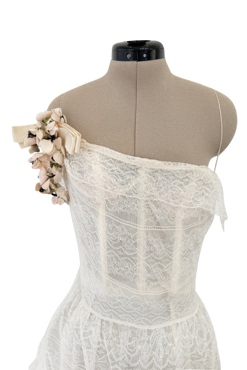 fitted lace wedding dress Apricot Flowers Dress main image 0