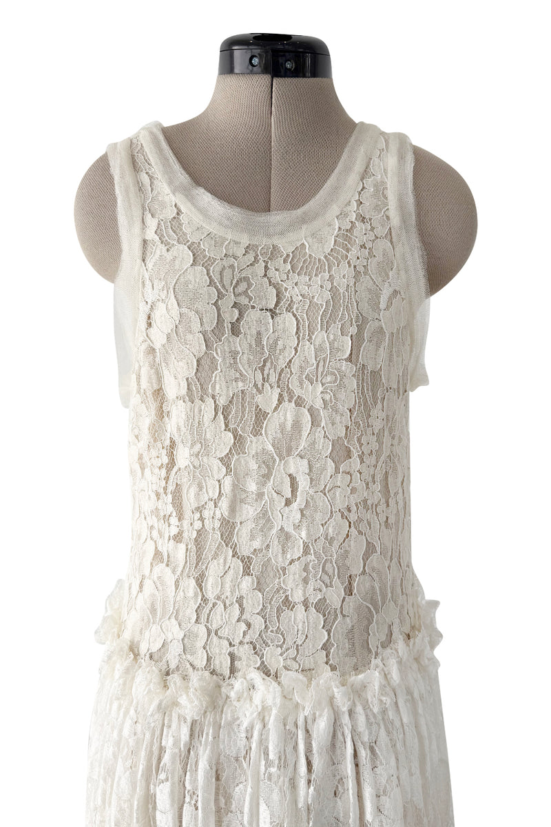 Gorgeous Resort 2012 Lanvin by Aber Elbaz Ivory Lace, Silk & Silk Netting Wedding Dress