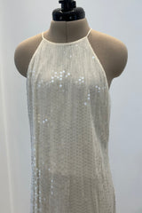 Chanel c.1997 Sequin with Thigh High Slit - 13.5" W