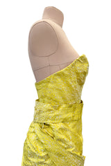 Rare Fall 2007 Nina Ricci by Olivier Theyskens Runway Look 38 Gold Metal Thread Dress