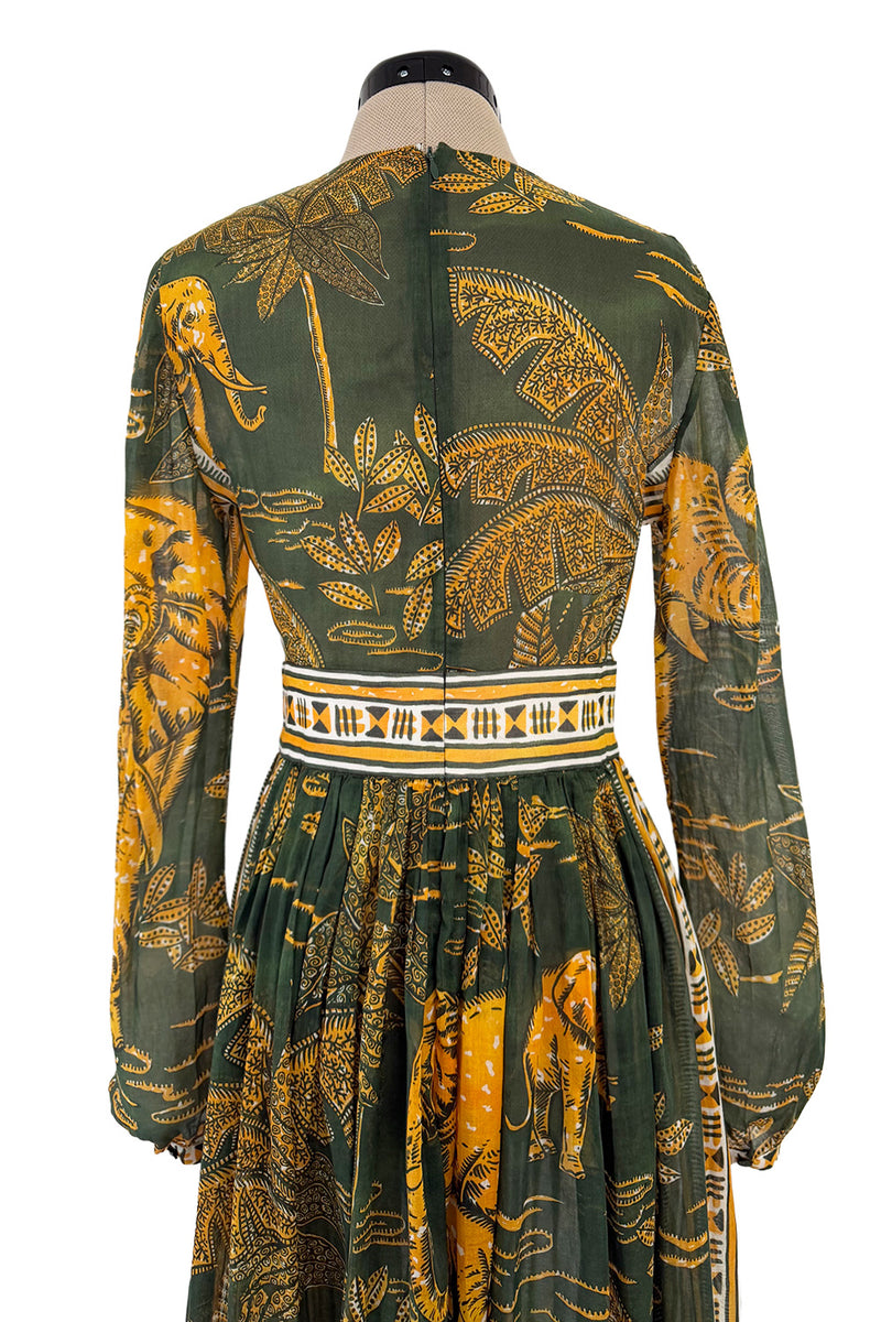 Spring 2016 Valentino by Pierpaolo Piccioli & Maria Grazia Chiuri Runway Elephant Printed Cotton Dress