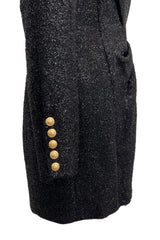 Gorgeous Fall 2013 Balmain by Olivier Rousteing New w Tags Metallic Eyelash Mini Dress