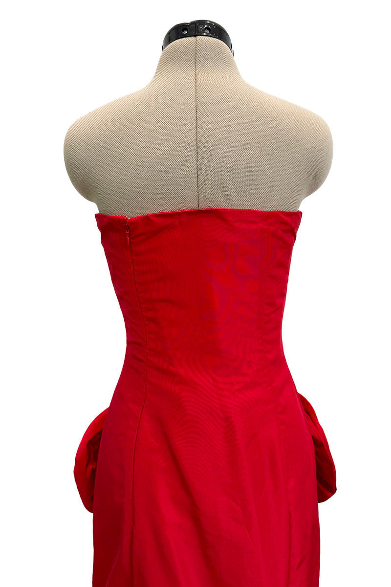Modern Valentino by Pierpaolo Piccioli Homage to the Fall 2004 Runway Look 53 Strapless Red Silk Dress
