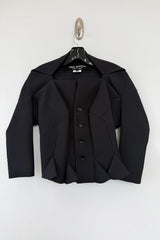 Fall 2015 Junya Watanabe Commes des Garcons Runway Look 6 Black Oragami Jacket