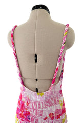 Outstanding Resort 2023 Versace by Donetella Versace Look 18 Tribute to Spring 2004 Pink Dress