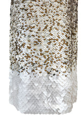 Gorgeous Resort 2013 Oscar de la Renta Runway Look 13 Gold Silver & Ivory Sequin Dress
