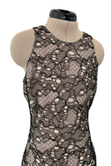 Spring 2012 Alexander McQueen by Sarah Burton Black Lace Dress w Fabulously Full Lower Skirting