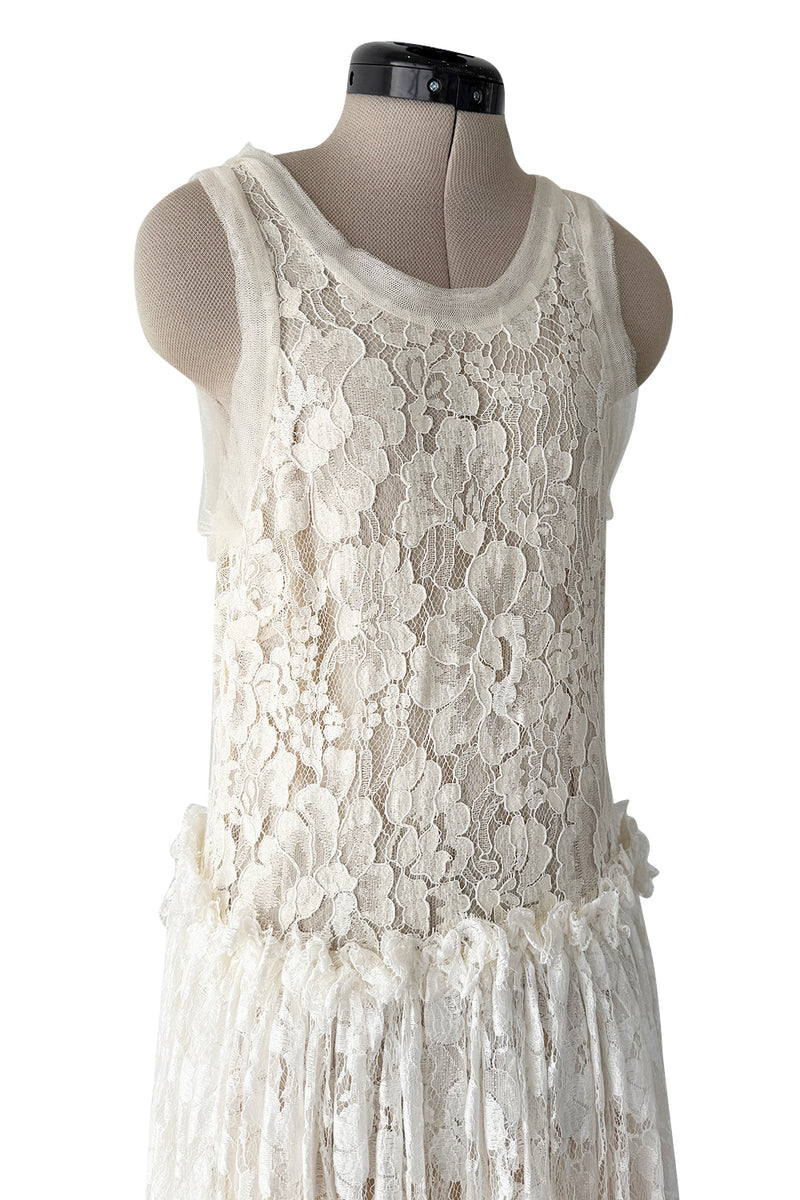 Gorgeous Resort 2012 Lanvin by Aber Elbaz Ivory Lace, Silk & Silk Netting Wedding Dress