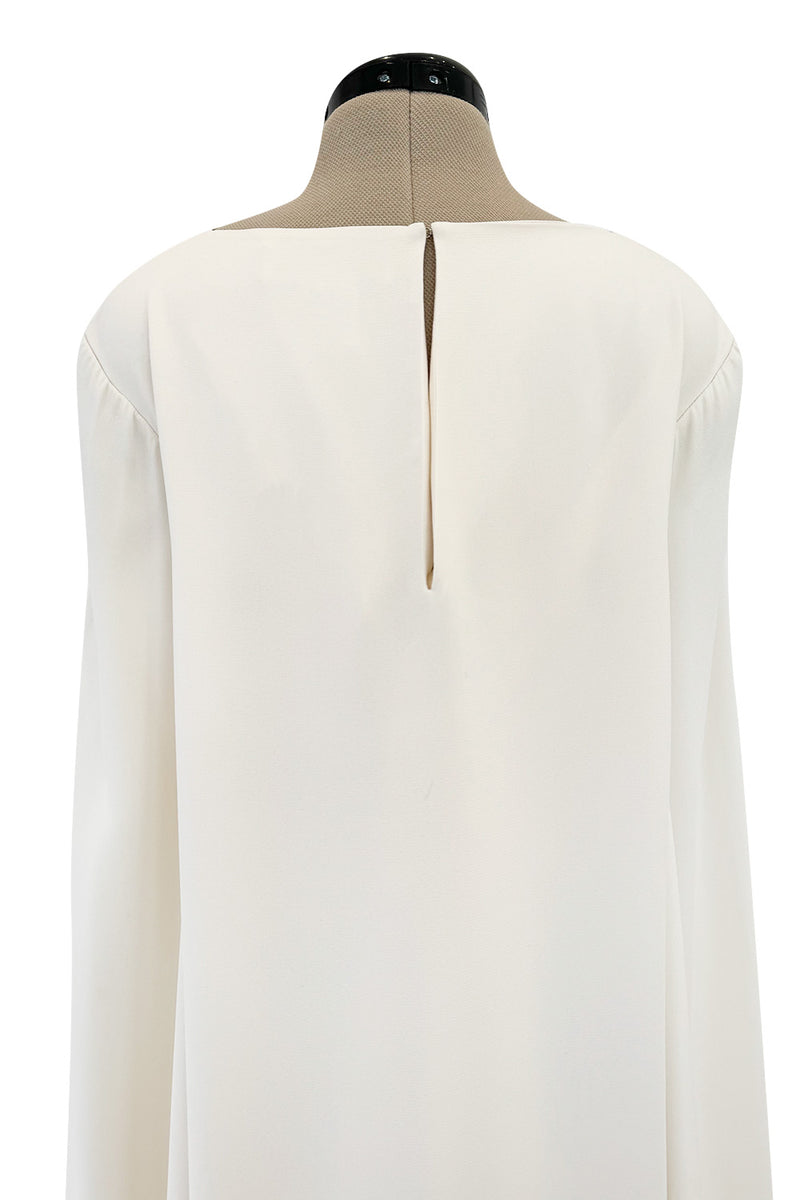 Spring 2019 Oscar de la Renta by Laura Kim & Fernando Garcia Gold Embellished Ivory Caftan Dress