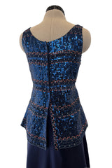 Fantastic Fall 1998 Giorgio Armani Runway, Ad Campaign & Exhibit Silk Skirt w Sequin Tank Top Set