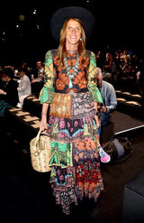Iconic Spring 2015 Valentino Printed Tiered Runway Dress by Maria Grazia Chiuri & Pier Paolo Piccioli