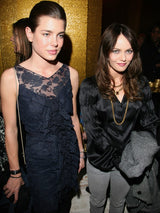 Extraordinary Fall 2008 Chanel by Karl Lagerfeld Blue Lace & Chiffon Dress & Cape Set