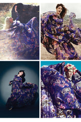 Well Documented Fall 2014 Dolce & Gabbana Runway Look 17 Woodland Creature Silk Chiffon Dress