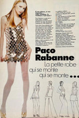 Very Rare 1996 Paco Rabanne Complete Gold Disc Dress Kit in Original 'Suitcase'
