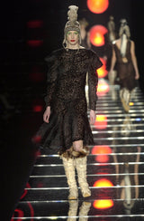 Amazing Fall 2002 Christian Dior by John Galliano Runway Look 32 Bias Cut Silk Velvet Devore Backless Dress