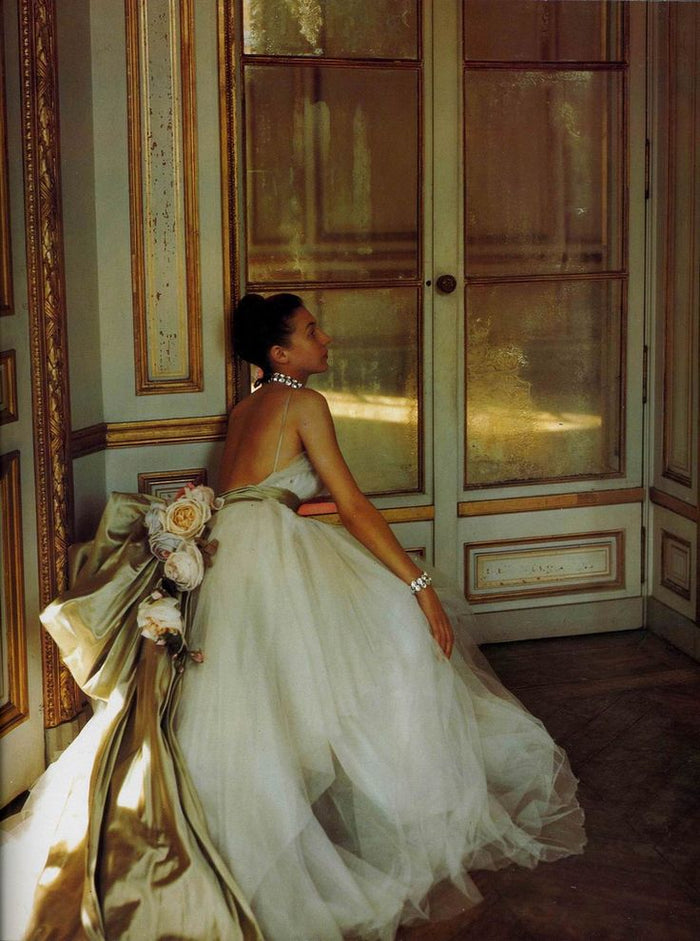 Exceptional 1999 Christian Dior 1947 Inspired Backless Net Wedding Dre –  Shrimpton Couture