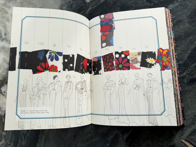 Outstanding Spring 1974 Yves Saint Laurent Floral Print Silk Chiffon Top & Skirt Set