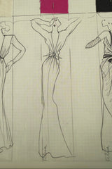 Iconic Spring 1985 Yves Saint Laurent Haute Couture Runway Pale Green Silk Dress w Front Plunge & Tie