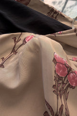 Resort 2008 Prada by Miuccia Prada Look 5 One Shoulder Floral Printed Silk Dress w Low Side Plunge