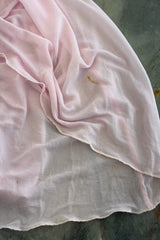 2005 Roberto Cavalli Pale Pink Silk Jersey Plunge Dress w Trained Back