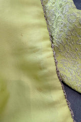 Fall 1966 Chanel Haute Couture by Coco Chanel Pale Green Metallic Lame Dress & Jacket Set