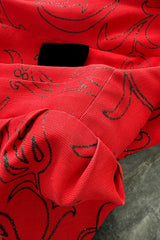 Stunning Fall 1994 Givenchy Haute Couture Original Runway Sample Dress w Front Black Bow