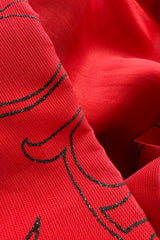 Stunning Fall 1994 Givenchy Haute Couture Original Runway Sample Dress w Front Black Bow