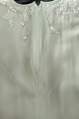 Spectacular Cruise 2011 Christian Dior by John Galliano Pale Seafoam Silk Chiffon Embellished Caftan Dress