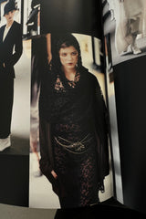 Fall 1998 Chanel by Karl Lagerfeld "Coco's Deauville" Runway Black Knit Chanel Logo Dress