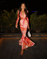 Spring 2024 Roberto Cavalli by Fausto Puglisi Stretch Jersey Cut Out Dress