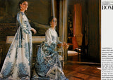 Valentino Fall 2013 by Maria Grazia Chiuri & Pierpaolo Piccioli Strapless Blue & White Dress