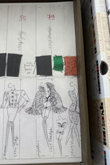 Fall 1988 Yves Saint Laurent Haute Couture Runway Look 79 Strapless Dress w Bows & Matching Cape