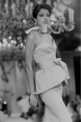 Yves Saint Laurent Spring 1985 Haute Couture Runway Pink & Mint Green Set