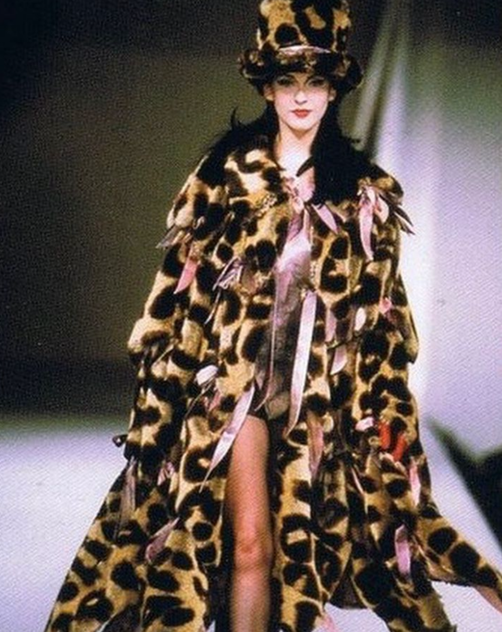 2000s Vivienne Westwood Red Label Faux Fur Reissue Leopard Jacket 2000s Vivienne Westwood Red Label Faux Fur Reissue Leopard Jacket