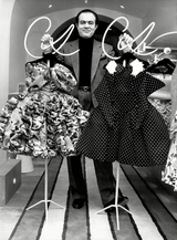 Exceptional Spring 1988 Christian Lacroix Demi-Couture Luxe Label Black Pouf Dress w Attached Shoulder Piece