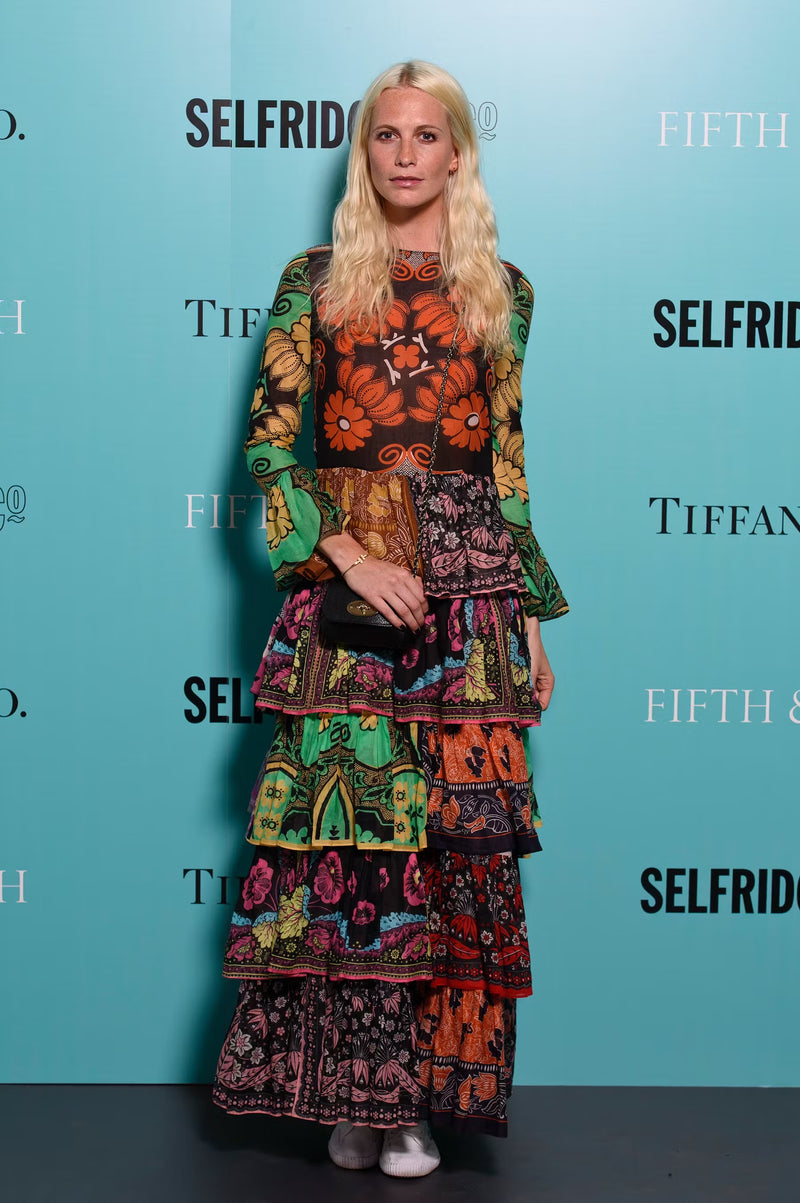 Iconic Spring 2015 Valentino Printed Tiered Runway Dress by Maria Grazia Chiuri & Pier Paolo Piccioli