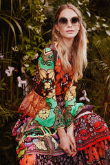Iconic Spring 2015 Valentino Printed Tiered Runway Dress by Maria Grazia Chiuri & Pier Paolo Piccioli
