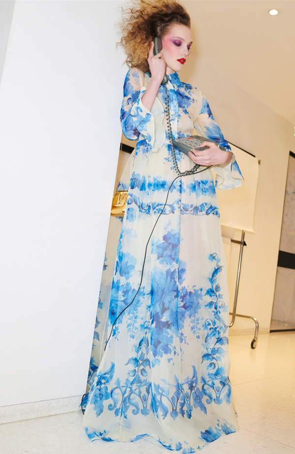 Pre-Fall 2020 Valentino by Pierpaolo Piccioli Runway Look 3 Blue & Whi –  Shrimpton Couture