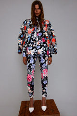 Well Documented Resort 2012 Celine by Phoebe Philo Floral Top or Jacket & Cropped Pant Suit
