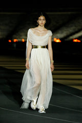 Resort 2022 Christian Dior by Maria Grazia Chiuri Look 4 Fine Net Dress