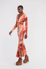 Spring 2024 Roberto Cavalli by Fausto Puglisi Stretch Jersey Cut Out Dress