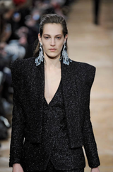 Gorgeous Fall 2013 Balmain by Olivier Rousteing New w Tags Metallic Eyelash Mini Dress