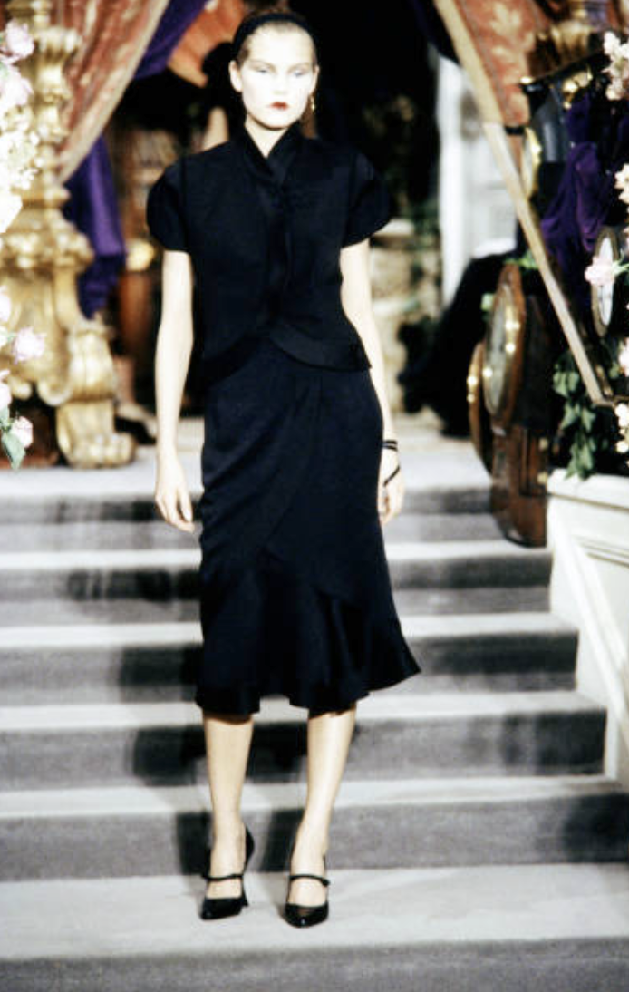 Incredible Spring 1999 Christian Dior by John Galliano Black Crop Jacket