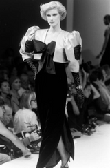 Gorgeous & Chic Fall 1984 Givenchy by Hubery de Givenchy Haute Couture Strapless Pink Silk & Black Velvet Dress